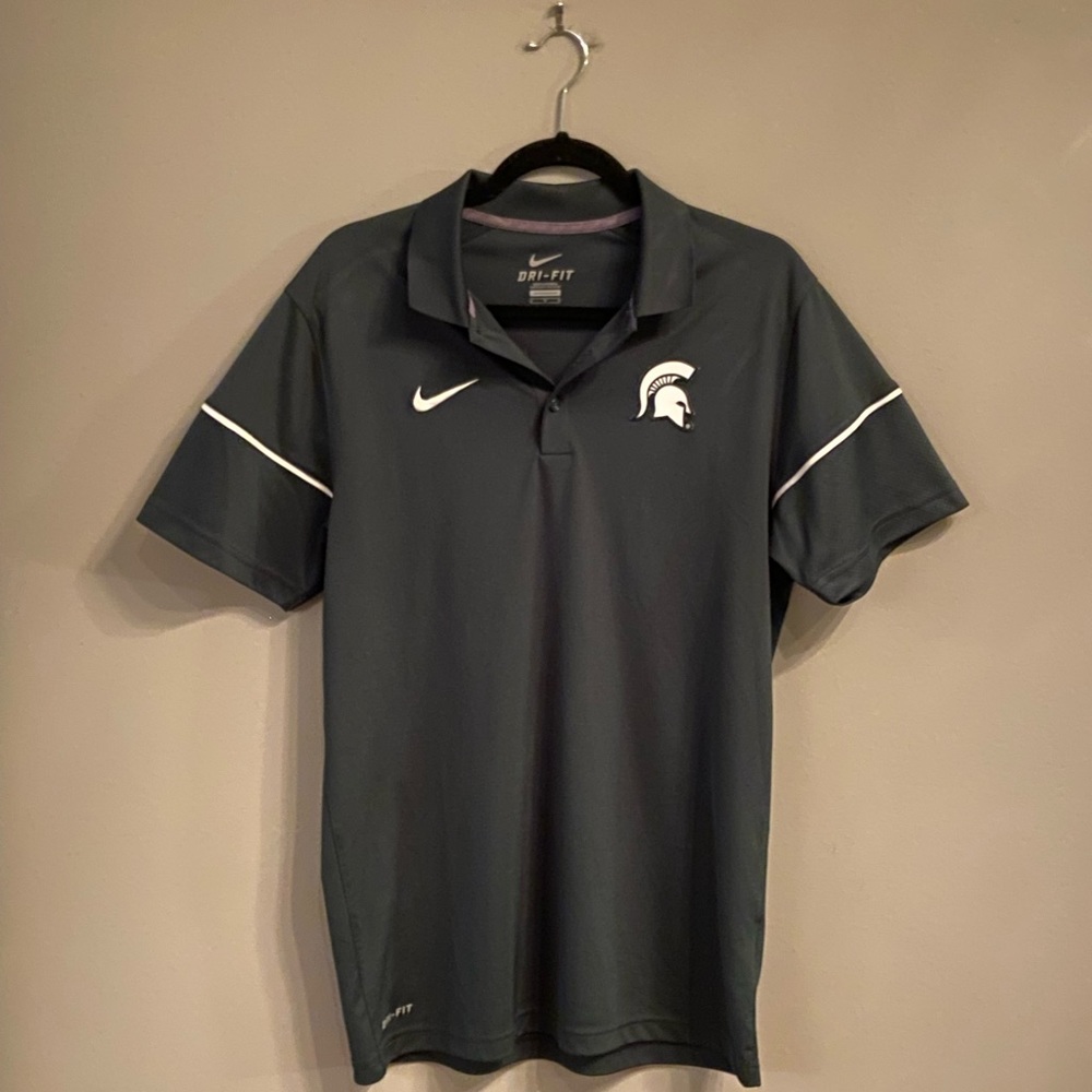 Men’s Nike Michigan State Dri-Fit Polo, Size Medium - Picture 4 of 11